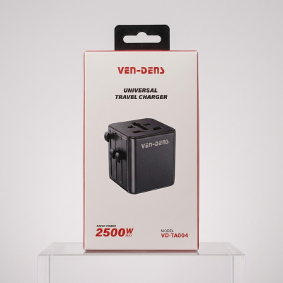 VEN-DENS High quality Travel Charger Fast charging Rated power 2500W EU/AU/UK/US 4 IN 1 Travel Adapter Fast Charger